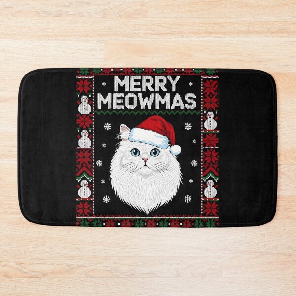 Item preview, White Persian merry Meowmas ugly christmas sweater 2025 designed and sold by VividDripCo.