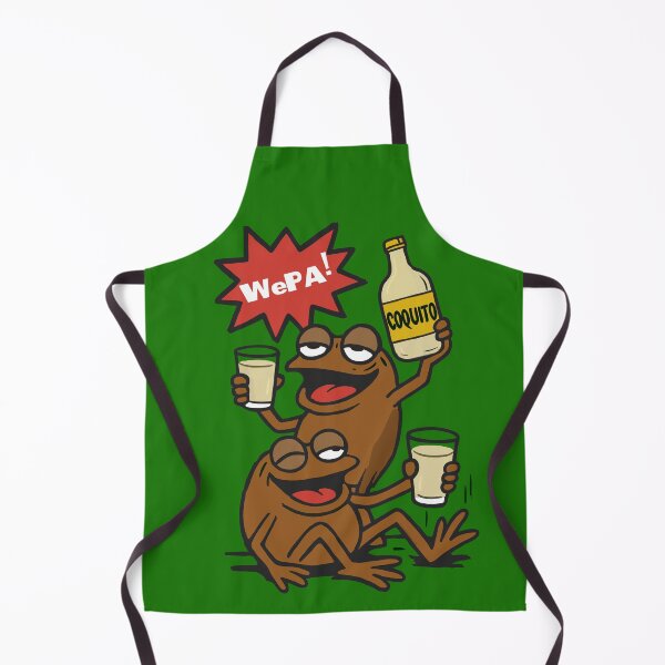 Item preview, Funny Puerto Rican Coquí Frogs Drinking Coquito Saying WePA! designed and sold by No Limits T-Shirts.