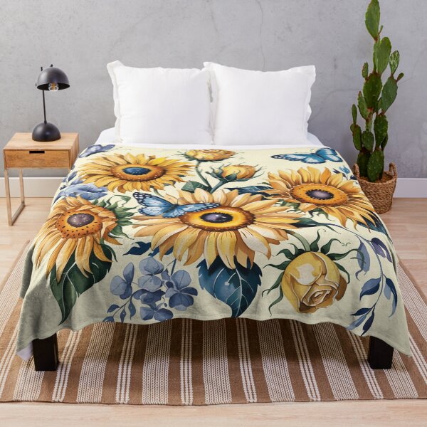 Item preview, Sunflower and Butterflies designed and sold by BuxomBabe21.