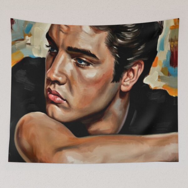 Item preview, Elvis Presley - Vibrant Oil Painting Portrait designed and sold by Art's Diner.