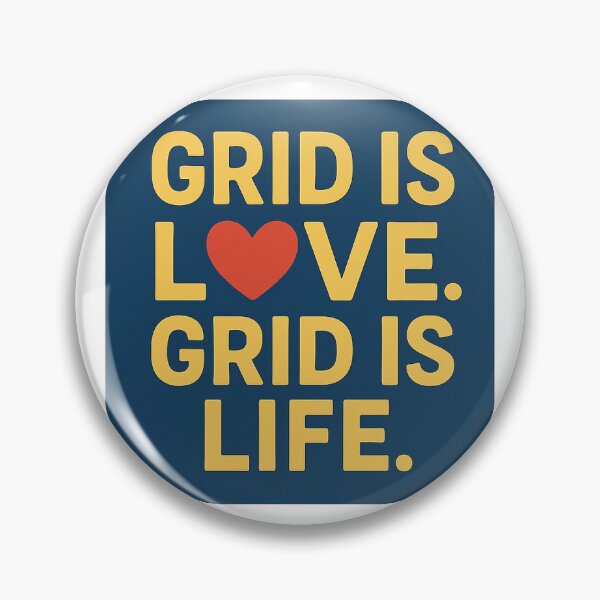 Item preview, Grid is Love. Grid is Life designed and sold by Programming Jokes.