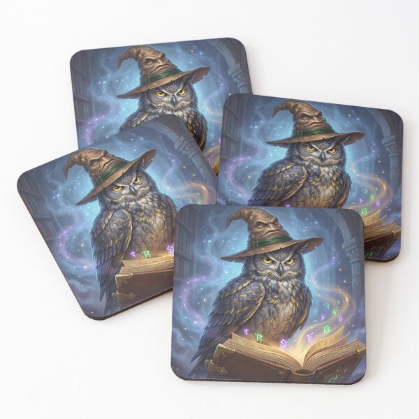 Item preview, Mystic Wizard Owl with Spellbook designed and sold by TDesignp.