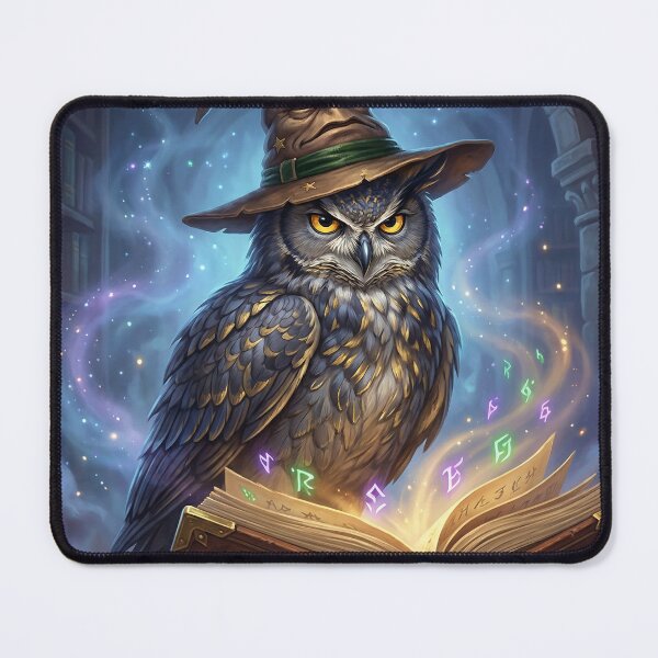 Item preview, Mystic Wizard Owl with Spellbook designed and sold by TDesignp.