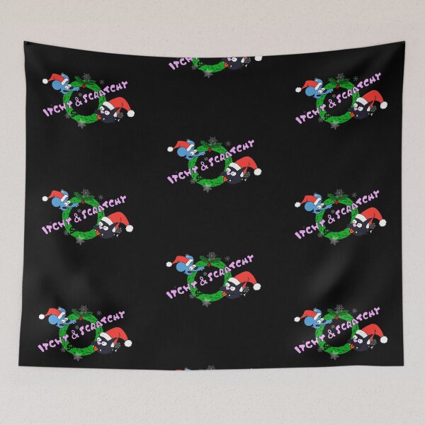 Item preview, The Itchy and Scratch Holiday Show - Black Background  designed and sold by The Abysmall.
