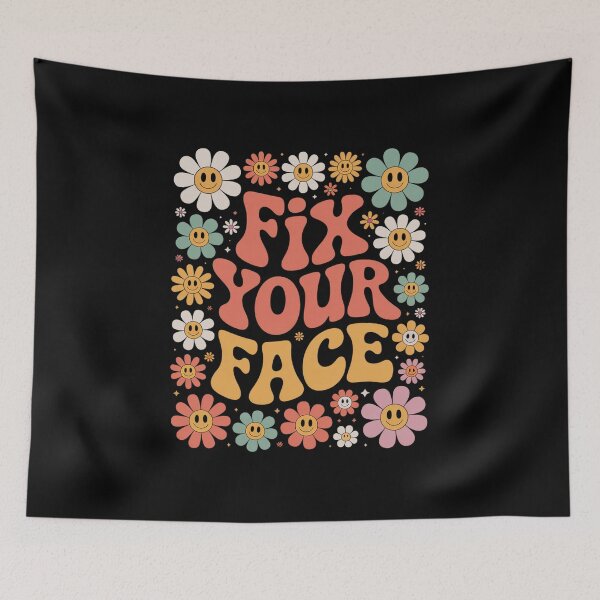 Item preview, FIX YOUR FACE funny cute designed and sold by VasilisLamArt.