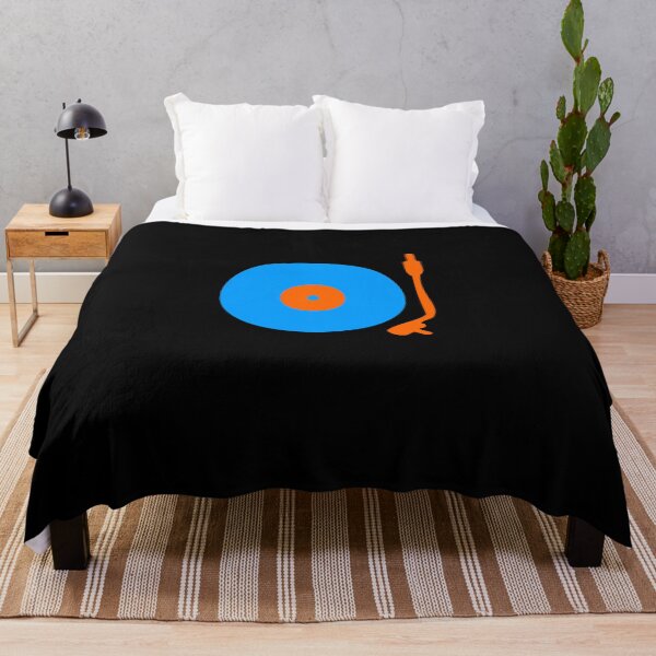 Item preview, Blue-Orange-Vinyl-Record-Turntable designed and sold by MelanieTilemann.
