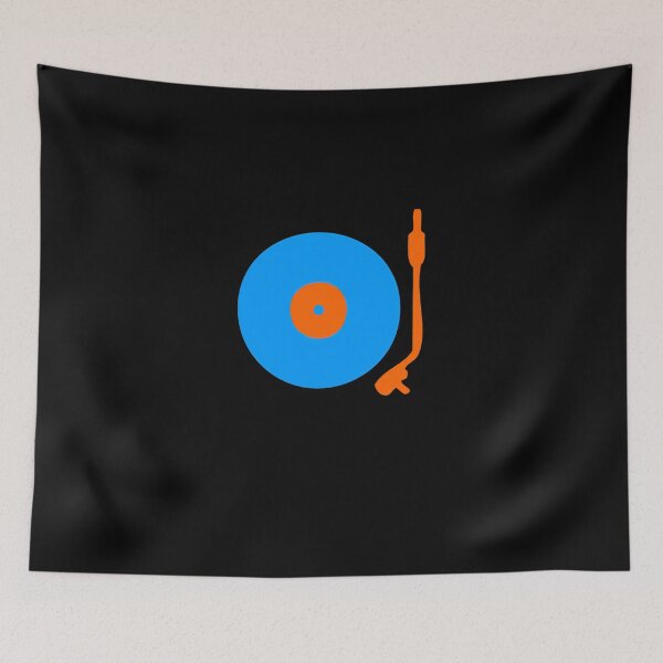 Item preview, Blue-Orange-Vinyl-Record-Turntable designed and sold by MelanieTilemann.