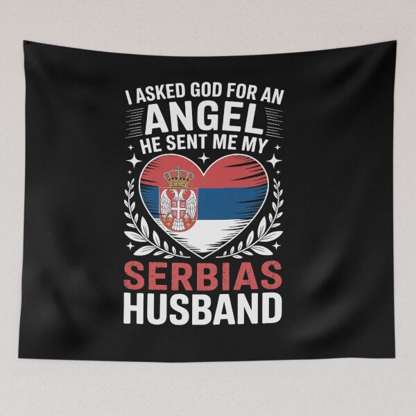Item preview, Funny Smartass Serbian Husband Serbia Flag Spouses  designed and sold by TiredPack.