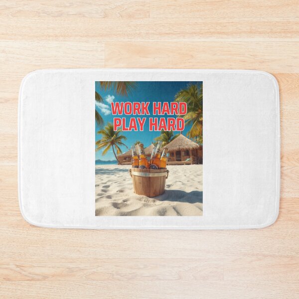 Item preview, WORK HARD PLAY HARD designed and sold by Funny Tees and Stuff.