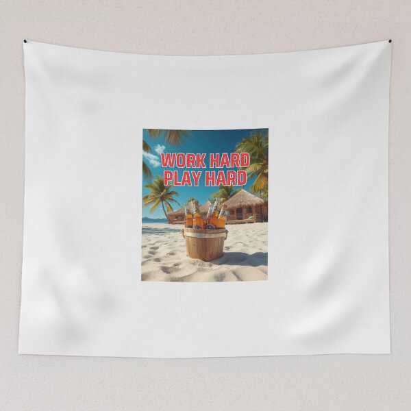 Item preview, WORK HARD PLAY HARD designed and sold by Funny Tees and Stuff.