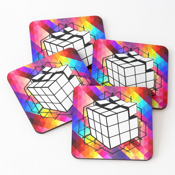 Item preview, White cube in a mosaic world designed and sold by BlueBerry45.