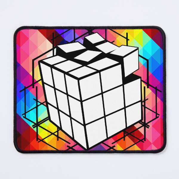 Item preview, White cube in a mosaic world designed and sold by BlueBerry45.