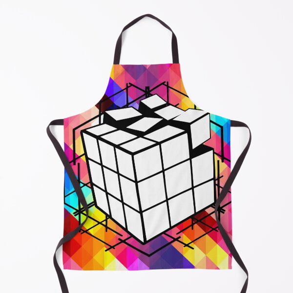 Item preview, White cube in a mosaic world designed and sold by BlueBerry45.