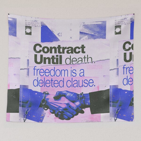 Item preview, Contract Until Death: Freedom is a Deleted Clause designed and sold by Raw-Ink.