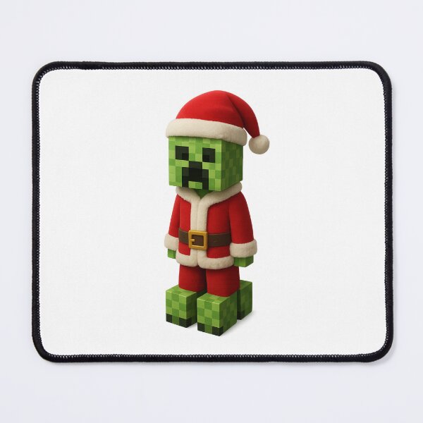 Item preview, Creeper Santa Claus, Minecraft Style! Blocky, Jolly & Ready for Christmas designed and sold by DibujandoPorfa.