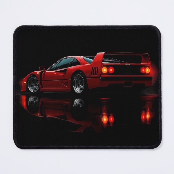 Item preview, Ferrari F40 Rear View Artwork – Iconic Red Supercar Illustration designed and sold by Stinky Lincy's Apparel Company.
