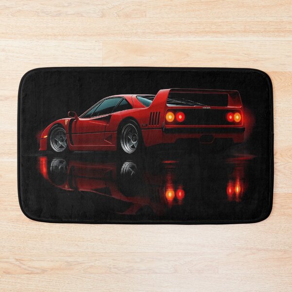 Item preview, Ferrari F40 Rear View Artwork – Iconic Red Supercar Illustration designed and sold by Stinky Lincy's Apparel Company.
