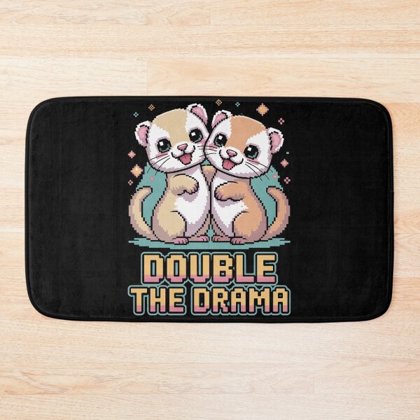Item preview, Double the Drama | Cute Gemini Co-op RPG Partner Design| Dual Class Retro Gamer  designed and sold by pixelpopplanet.
