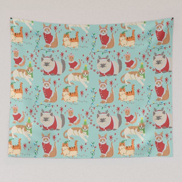 Item preview, Christmas Cats designed and sold by chickensoupshop.