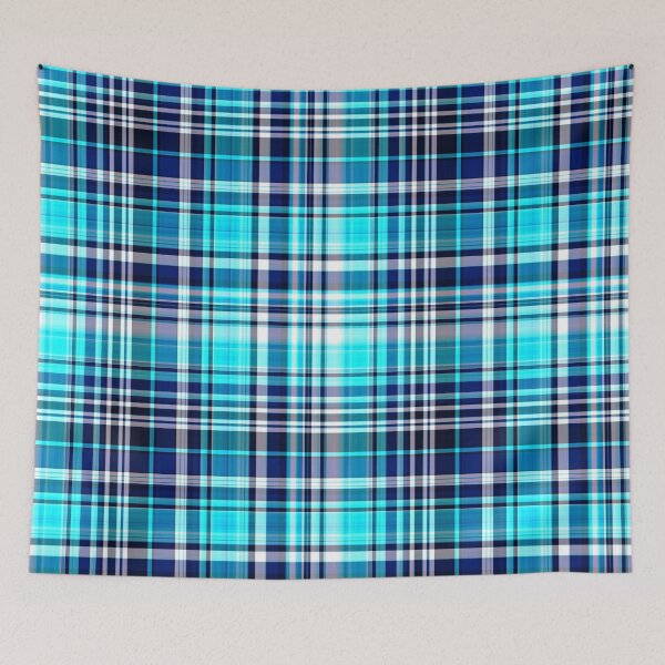 Item preview, Blue Daisy Plaid Seamless Repeat  designed and sold by Sharon Schwalbe.