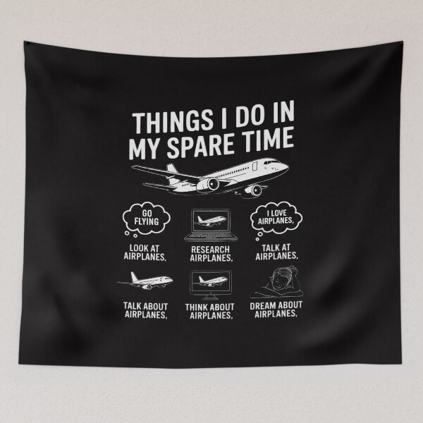 Item preview, Airplanes Lover Things I Do In My Spare Time Airplane designed and sold by GalaFunny.