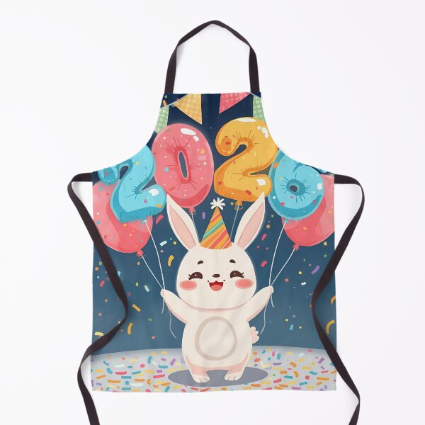 Item preview, Bunny’s Balloon Bash – Happy 2026! designed and sold by WildlifeWhimsy.