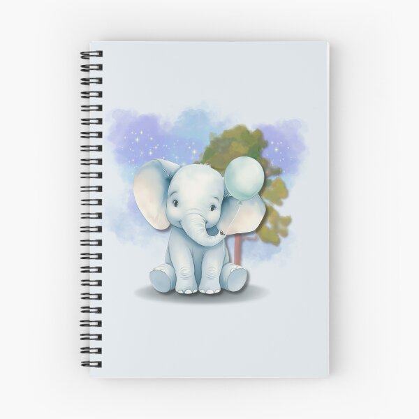 Aperçu de l'œuvre Bébé éléphant bleu créée et vendue par dkid creations.