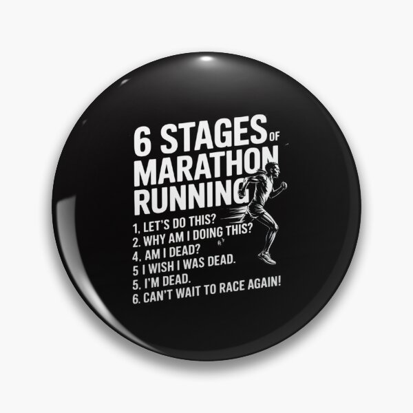 Item preview, 6 Stages of Marathon Running Gift for Runner designed and sold by GalaFunny.