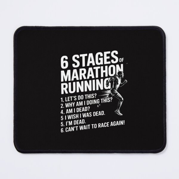 Item preview, 6 Stages of Marathon Running Gift for Runner designed and sold by GalaFunny.