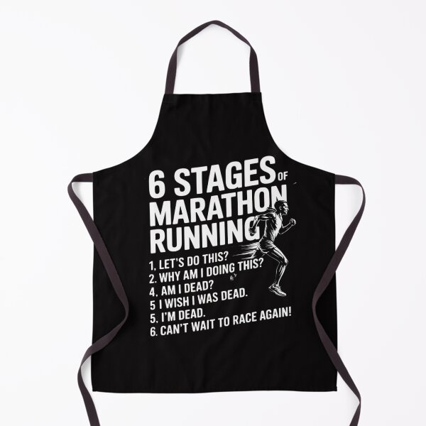 Item preview, 6 Stages of Marathon Running Gift for Runner designed and sold by GalaFunny.