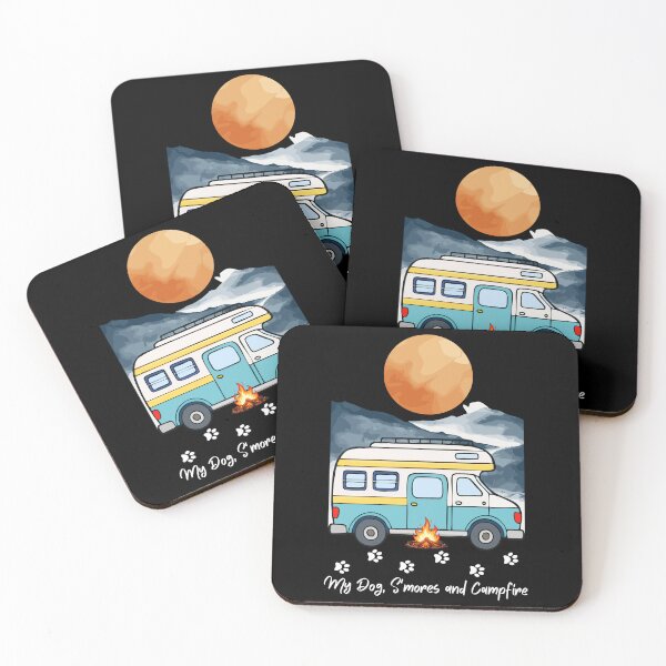 Item preview, My Dog, S'mores and Campfire. Dog and Camping, RV design designed and sold by SofikoDesigns.