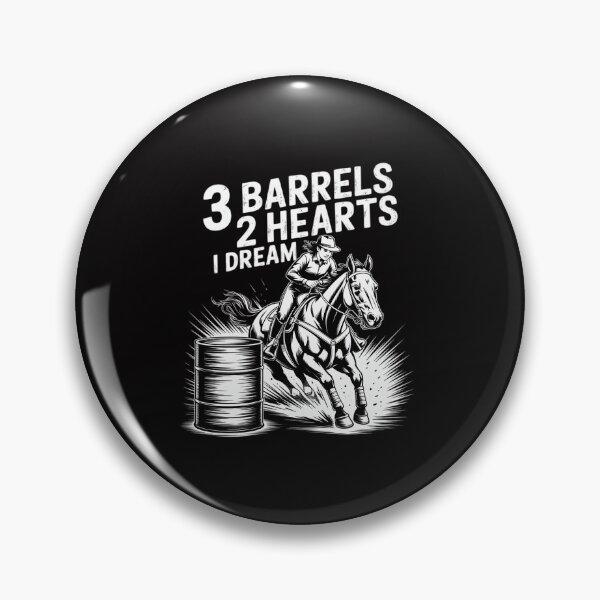 Item preview, 3 Barrels, 2 Hearts, 1 Dream Horse Barrel Racing designed and sold by GalaFunny.