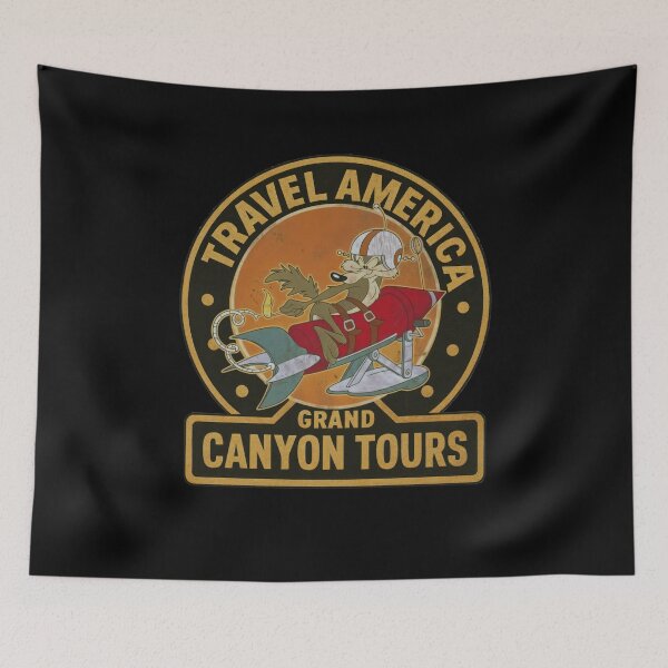 Item preview, TRAVEL AMERICA GRAND CANYON TOURS - COYOTE ROCKETSHIP designed and sold by INNERHARMONY2.