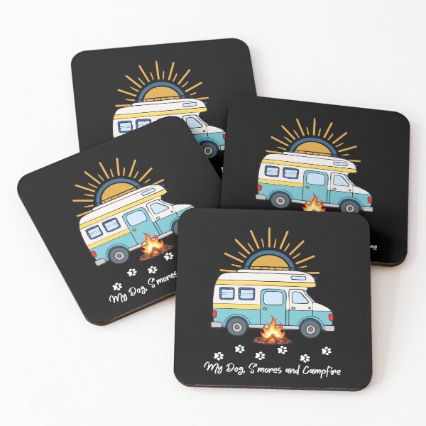 Item preview, My Dog, S'mores and Campfire. Dog and Camping, RV design designed and sold by SofikoDesigns.