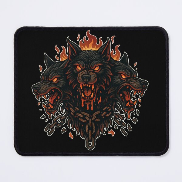 Item preview, Cerberus Three-Headed Hellhound | Neo-Traditional Tattoo Art designed and sold by uNORTHODOX72.