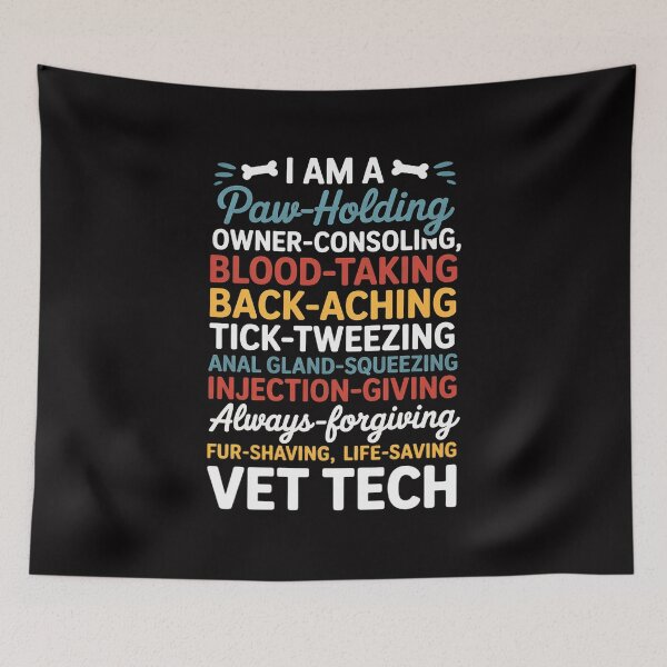 Item preview, Vet Tech Paw Holding Veterinary Technician designed and sold by GalaFunny.