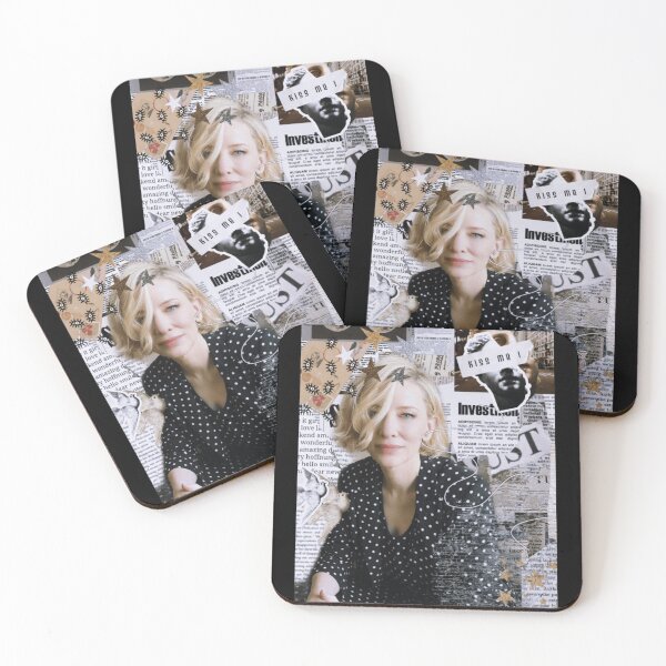 Item preview, Cate Blanchett Collage Newspaper Style Vintage Aesthetic Artwork designed and sold by cautrapinacka.