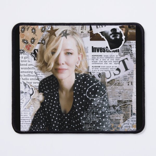 Item preview, Cate Blanchett Collage Newspaper Style Vintage Aesthetic Artwork designed and sold by cautrapinacka.
