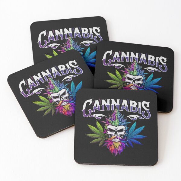 Item preview,  Cannabis Marijuana -  Bud and Skull  - Stoner Weed Leaf Design designed and sold by CannaCreative.