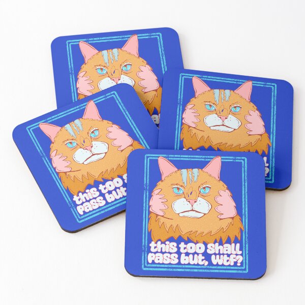 Item preview, this too shall pass but wtf - unimpressed ginger cat designed and sold by crestfallenmermaid.