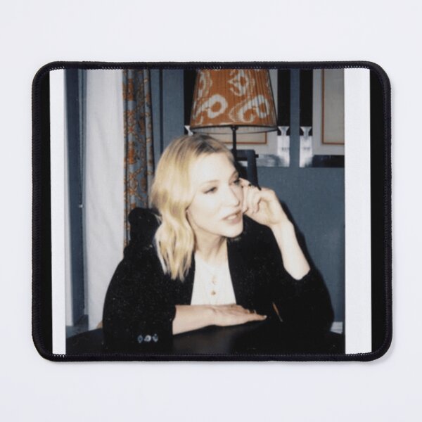 Item preview, Cate Blanchett Elegant Minimal Portrait Black-White Artwork designed and sold by cautrapinacka.