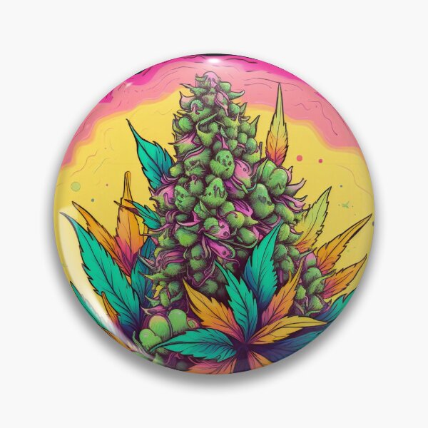 Artikelvorschau, Retro CANNABIS Knospen und Blätter MARIHUANA Design für WEED Raucher entworfen und verkauft von CannaCreative.