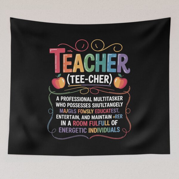 Item preview, Teacher Definition - Teaching School Teacher  designed and sold by lilLilaBatArt.