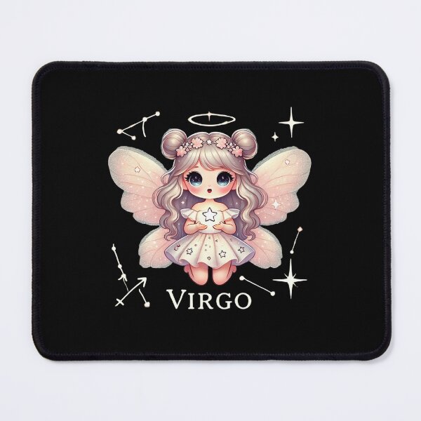 Item preview, Virgo Maiden T-Shirt | Cute Zodiac Fairy Healer RPG Support Gamer Design | Celestial Fantasy Character designed and sold by pixelpopplanet.
