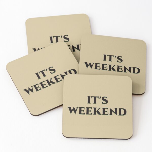 Item preview, It’s Weekend – Fun Casual Typography Design designed and sold by Swati's Digital Den.