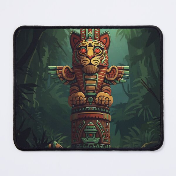 Item preview, Aztec Tiger Totem – Tribal Jungle Design designed and sold by COSAIRe.