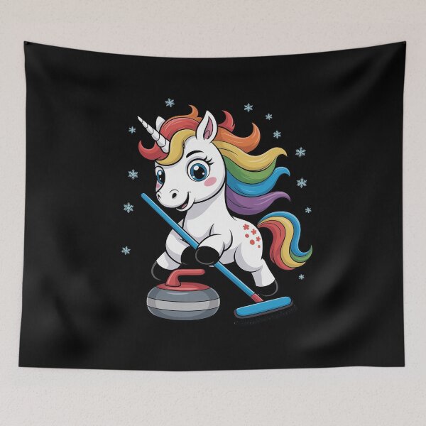 Item preview, Unicornio de curling para hombres y mujeres. designed and sold by RustsyMin.
