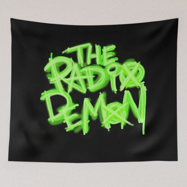 Item preview, The Radio Demon Green Graffiti designed and sold by EvergreenRevolt.