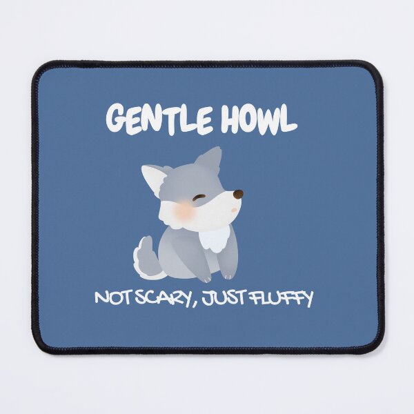 Item preview, Cute Wolf Illustration with Gentle Howl designed and sold by Porpor Artwork.