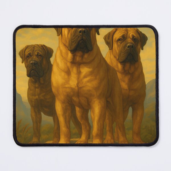 Item preview, Three Mastiffs in Golden Light designed and sold by VandVArt.